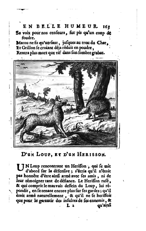 D'un Loup, Et D'un Herisson