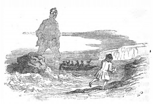 [Gulliver’s crew flees Brobdingnag, leaving Gulliver stranded]