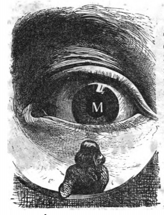 [a giant’s eye looking at Gulliver]