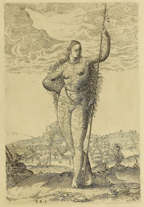 Pourtraict d’une ieune fille Picte. III.