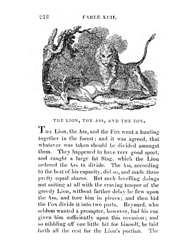 The Lion, the Ass, and the Fox
