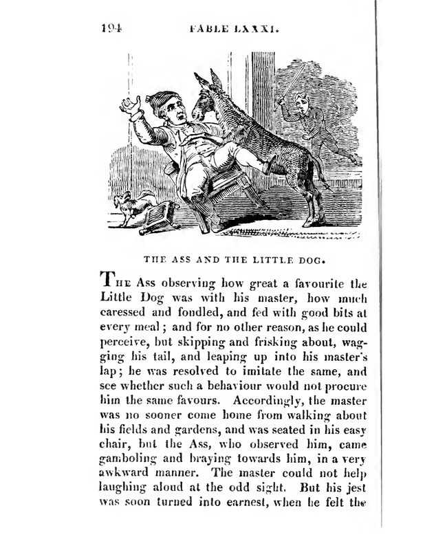 The Ass and the Little Dog