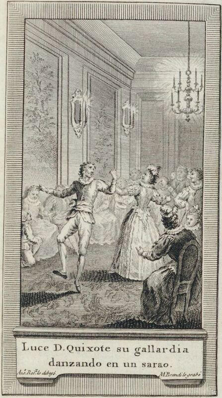 Luce D. Quixote su gallardia danzando en un sarao