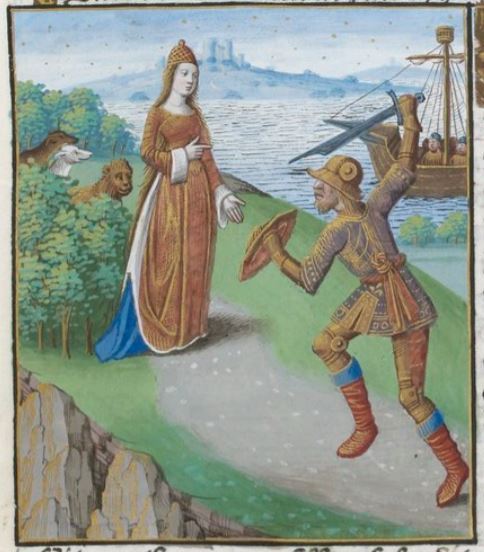 [Ulysses Threatens Circe with his Sword]
