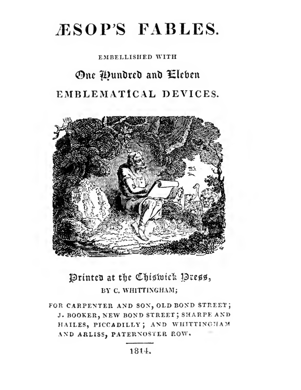 Aesop's Fables. Embellised With One Hundred and Eleven Emblematical Devices