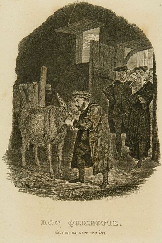 Sancho baisant son âne