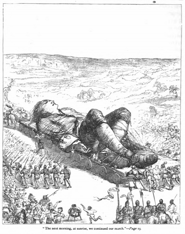 “The next morning, at sunrise, we continued our march.” - Page 15