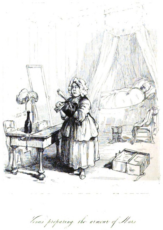 Venus preparing the armour of Mars