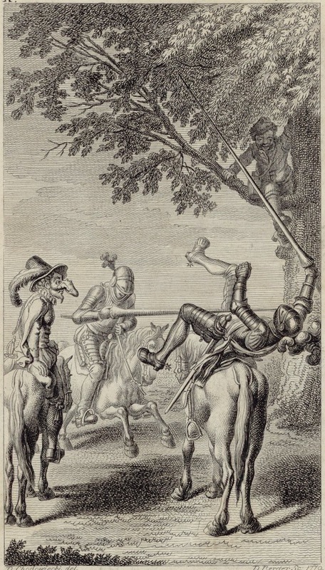 [Don Quixote defeats the Knight of the Mirrors]