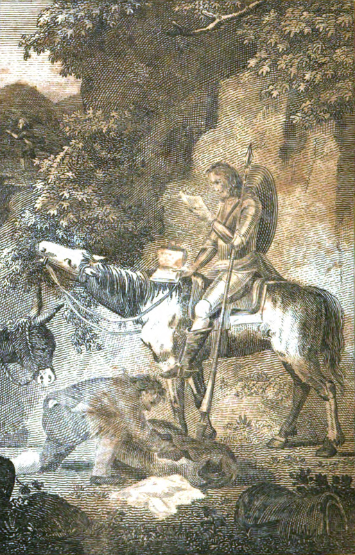 [Don Quixote Reads from a Pocketbook Found on the Side of the Road]
