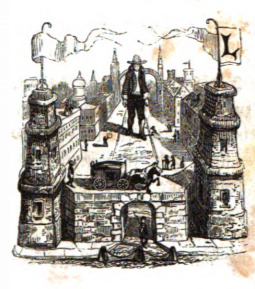 [Gulliver enters the city of Mildendo]