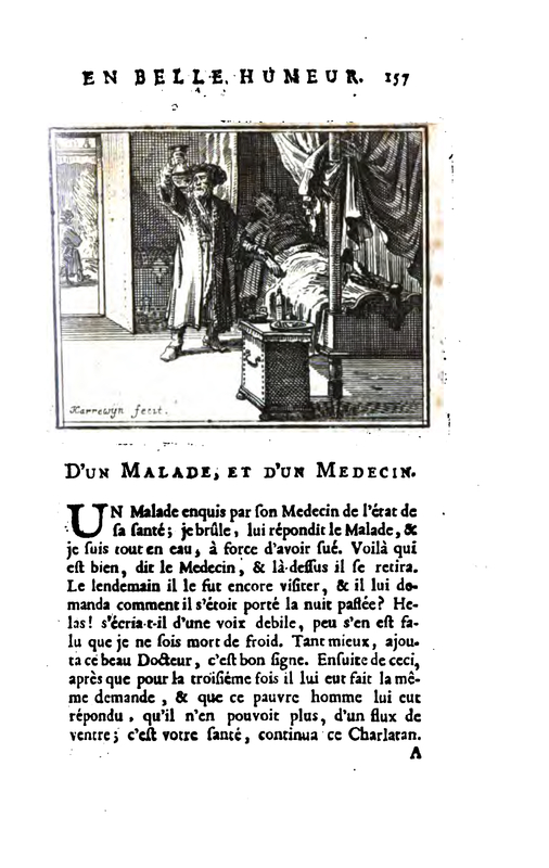 D'Un Malade, et D'Un Medecin