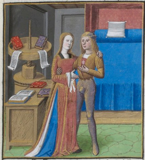 [Leontium Standing with a Man in a Brothel]