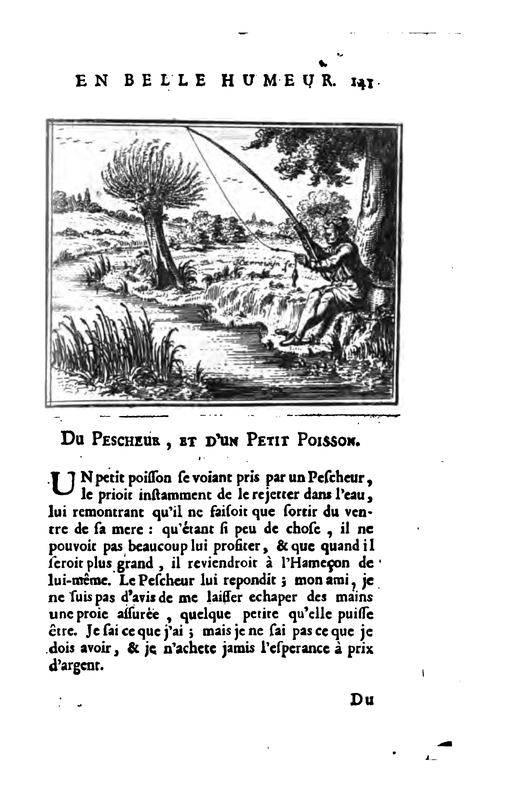 Du Pescheur, Et D'Un Petit Poisson