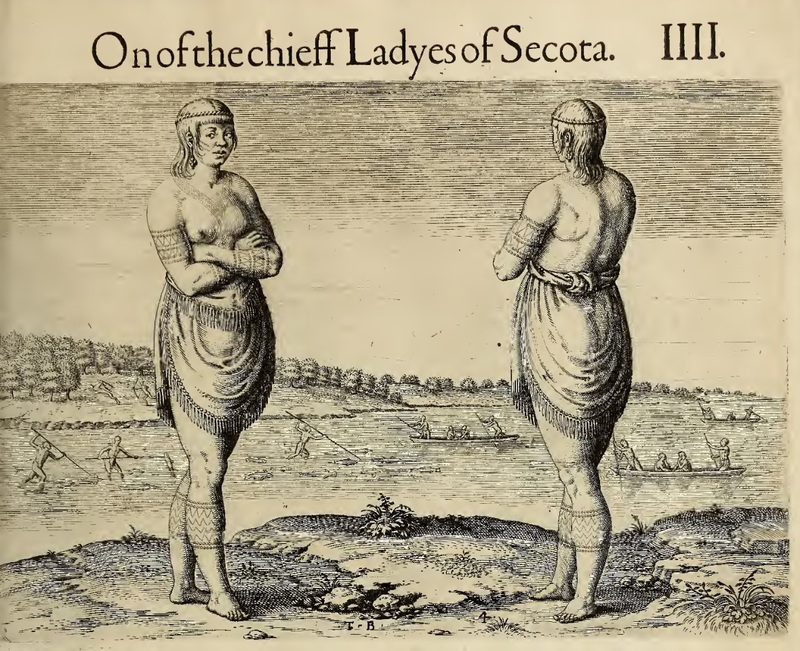 On of the chieff Ladyes of Secota. IIII.