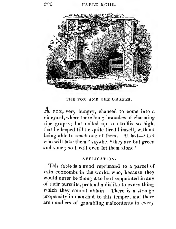 The Fox and the Grapes