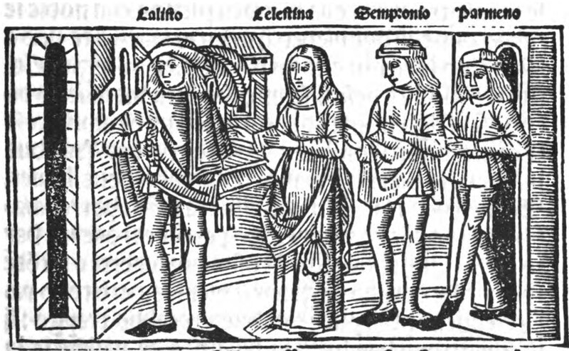 [Act XI - Calisto and His Servants Leaving Celestina's House]