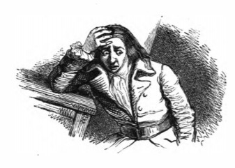 [Gulliver hears his sentence from Lilliputian officials]
