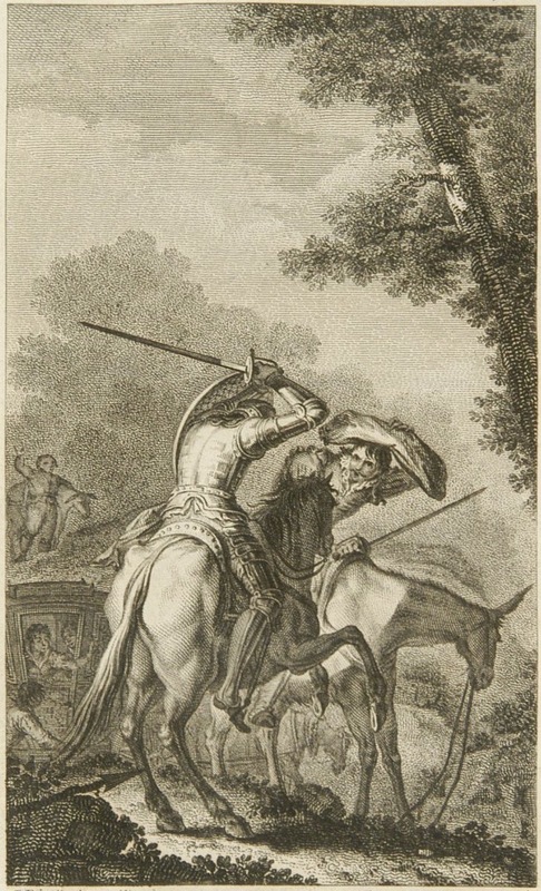 [Don Quixote battles the Basque]