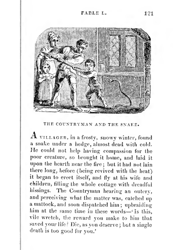 The Countryman and the Snake