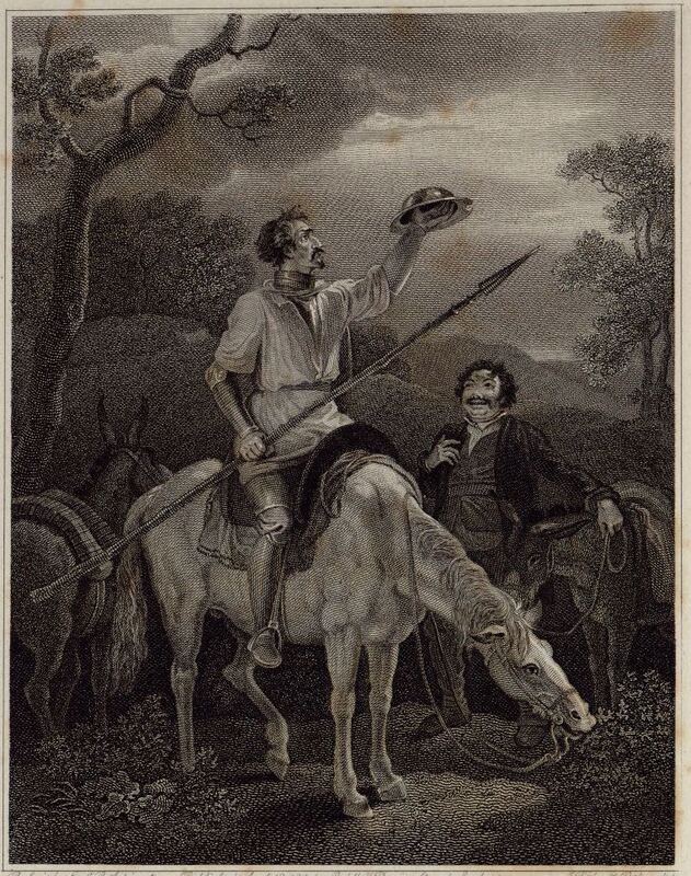 ﻿The capture of Mambrino's helmet