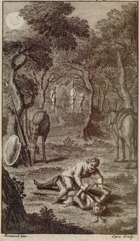 [Sancho Panza fights Don Quixote]