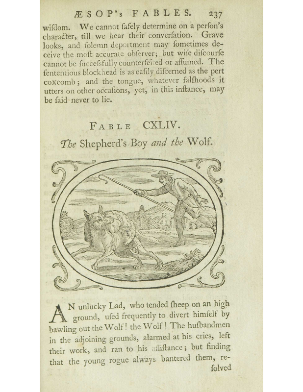 The Shepard's Boy and the wolf