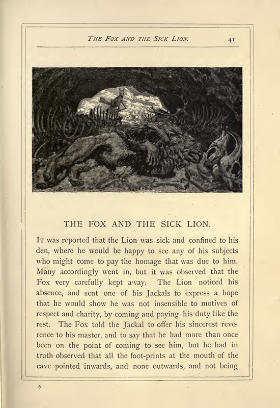 The Fox and the Sick Lion