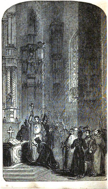[The Cid administers King Alfonso’s oath]