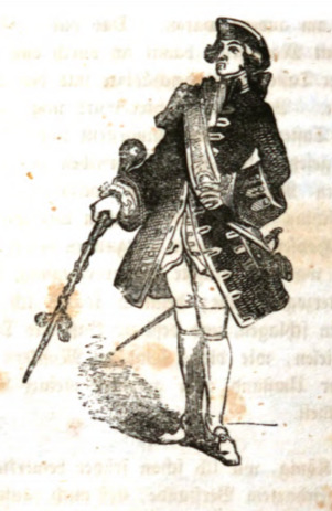 [Gulliver is dressed in his finest clothes, speaks to the King of Brobdingnag]