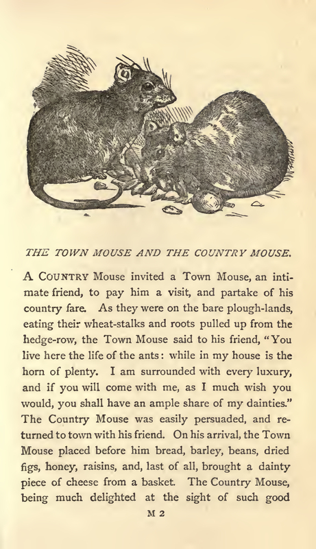 The Town Mouse and the Country Mouse