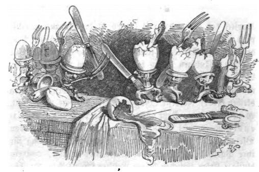 [Wars of religion depicted through the correct way to crack an egg on Lilliput]