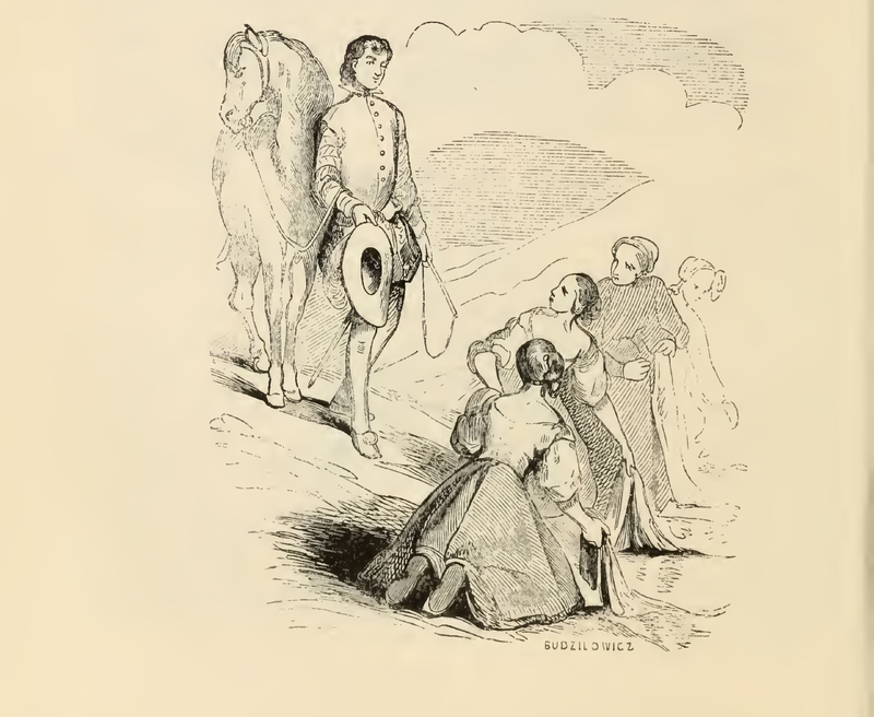 [The Duchess' Page Meets Some Women On the Outskirts of La Mancha]