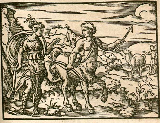 Ocyrhoe, Chironis Tochter, in ein Stutpferd
