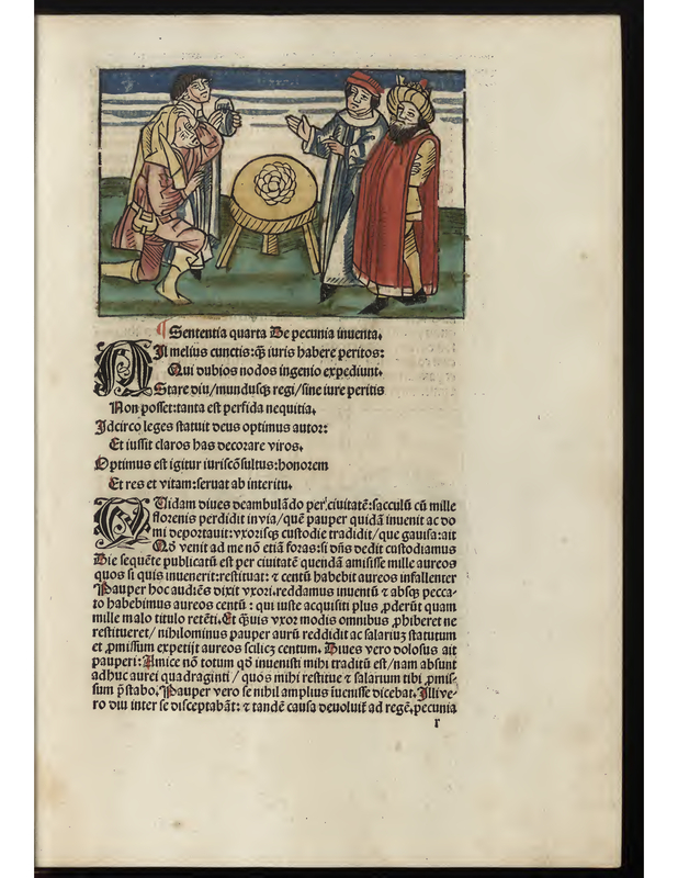 Sententia quarta de pecunia inuenta