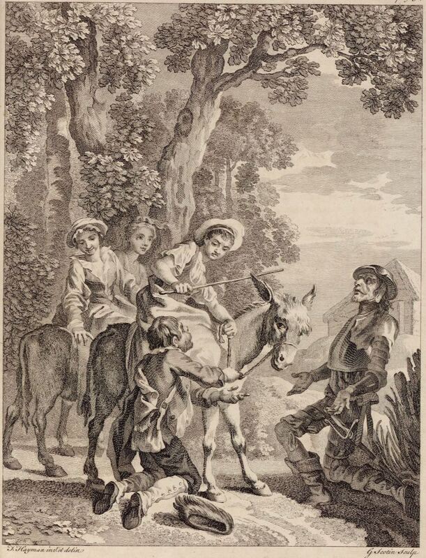 ﻿[Don Quixote meets the enchanted Dulcinea]