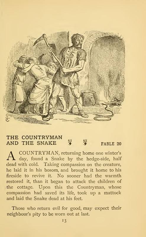 The Countryman and the Snake