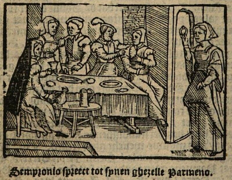 [Act IX] Sempronio spreect tot synen ghezelle Pármeno.