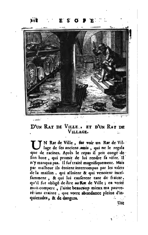 vol 1. D'un Rat de Ville, et d'un Rat de Village