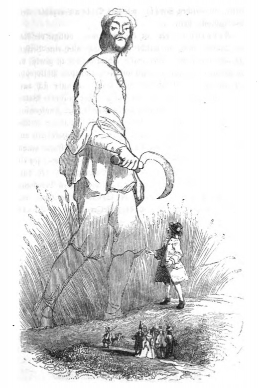 [Gulliver and a giant from Brobdingnag]
