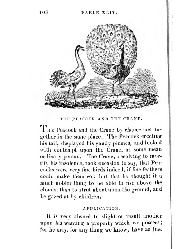The Peacock and the Crane