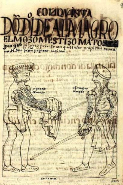 Don Diego de Almagro el Mozo Mestizo Mato Gonzalo Pizarro, Primer Conquistador y Capitan, Ermano de Don Francisco Pizarro Capitan