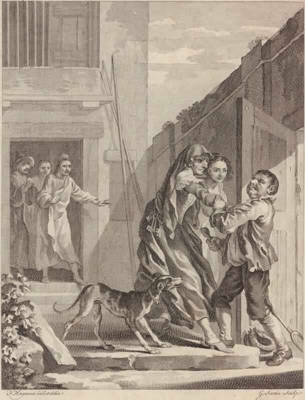 [The housekeeper and the niece prevent Sancho Panza from visiting Don Quixote]