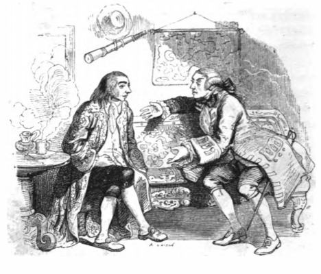 [Gulliver speaks with Captain William Robinson]