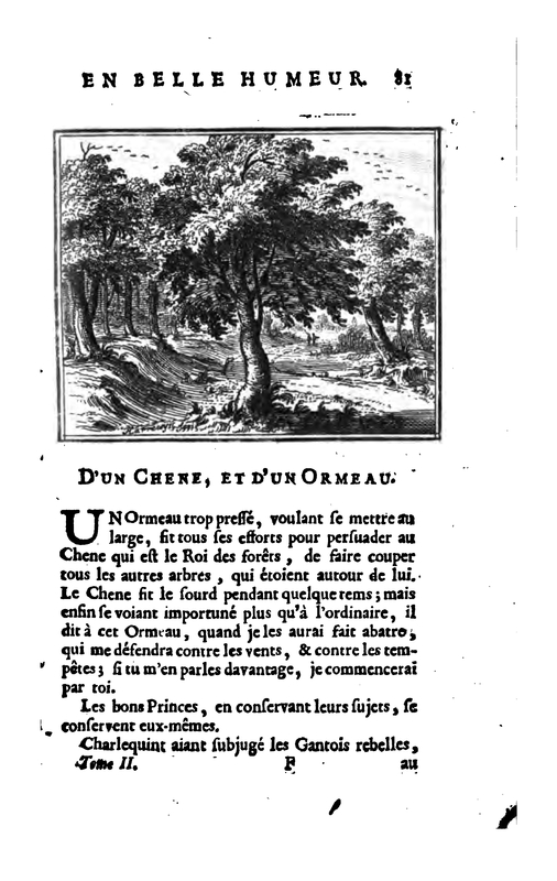 D'un Chene, et d'un Ormeau