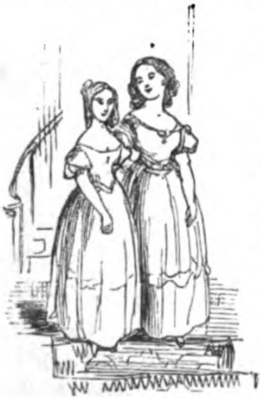 [Rebecca and Amelia on the Stairs]