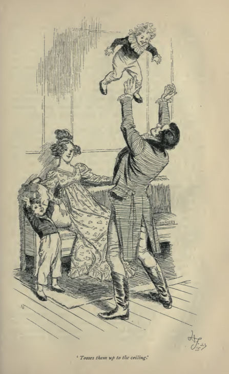 “Tosses them up to the ceiling”