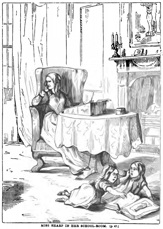 MISS SHARP IN HER SCHOOL-ROOM.