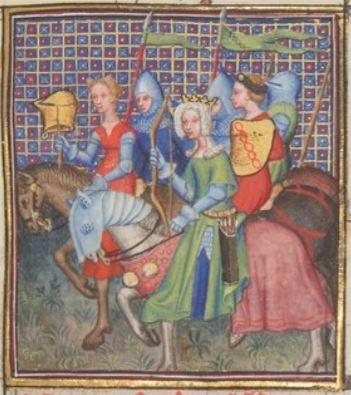 Cy apres sensuit hystoire de penthesille royne amazones