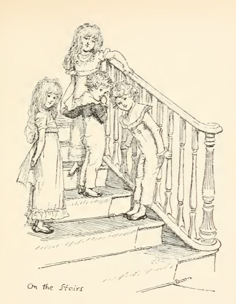 “On the stairs”